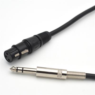 6.35 to XLR to 6.5 6.35 Three-core Cannon Mother TRS Balanced Audio Cable XLR Cannon cable