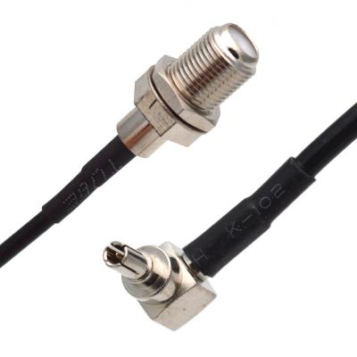 RF cable RG174 CRC9 male bending F female 15CM all-copper high-frequency cable