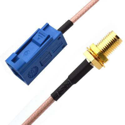 Fakra-C Female head to SMA Female head Blue C-connector adapter cable GPS antenna connection cable RG316