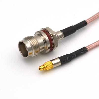TNC female rear-turn MMCX bent male RG316 Cable 15CM