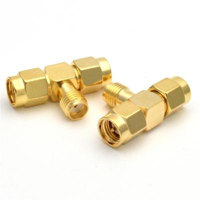 T-adapter connector SMA MALE-SMA MALE